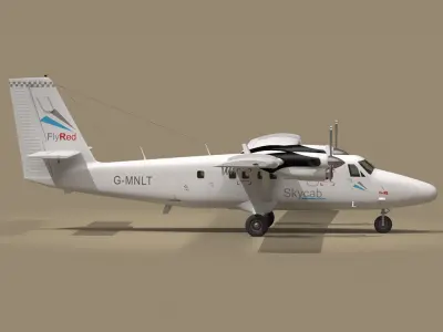 DHC6 Twin Otter 3D model