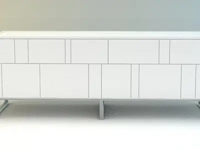 TV Console Free low-poly 3D model