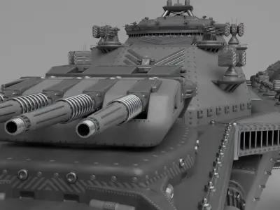 Sci Fi Flying Ship Free 3D model