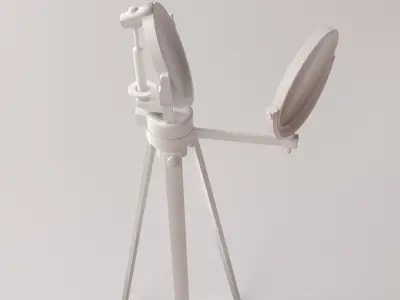 Heliograph vintage tripod lamp at 3D model
