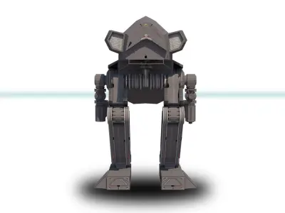 Mech 1 Low Poly 3DS MAX 2011 Low-poly 3D model