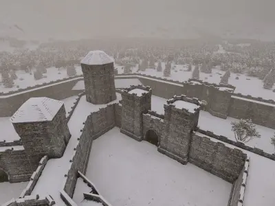 Basic Medieval Castle  3D model