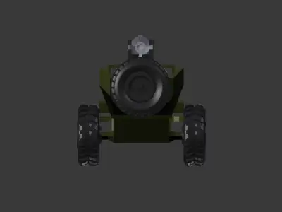 War Jeep Low-poly 3D model purchase