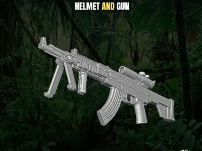 Jungle Assassin Kit for action figures 3D print model