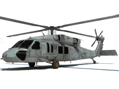 MH-60S Sikorsky Helicopter 3D model