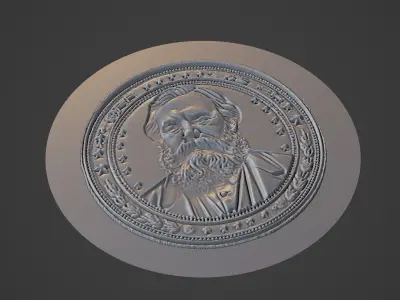 Engels Medallion 3D print model