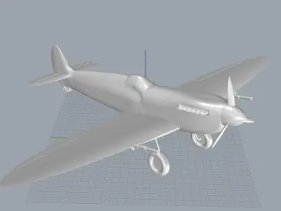 Supermarine Spitfire MkVb 3D Print 3D print model