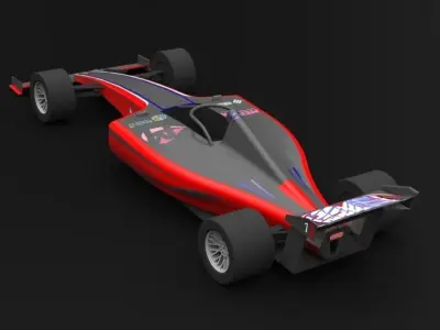 Formula 1 racing car Free 3D model