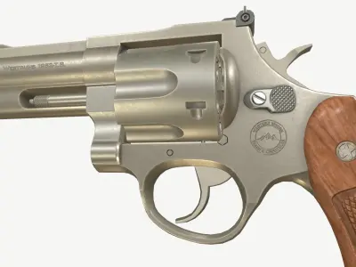 Revolver Generic PBR Low-poly 3D model