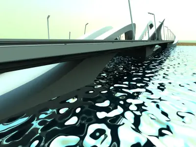 Sheikh Zayed Bridge 3D model