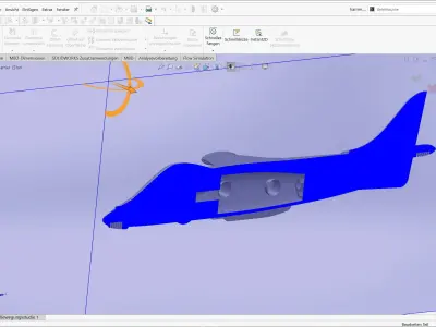 Basic RC Harrier Body 3D print model