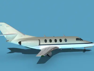 Dassault Falcon 20 V02 3D model