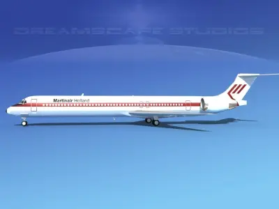 McDonnell Douglas MD83 Martinair 3D model