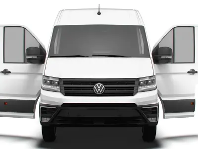 VW Crafter Van LWB HR HQInterior 2025 3D model