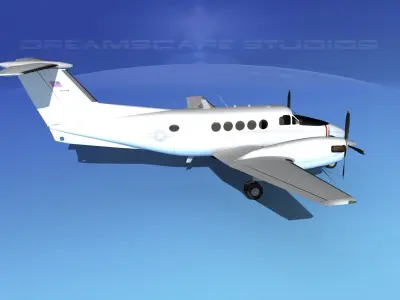 Beechcraft UC-12Q Huron V12 US GOV 3D model
