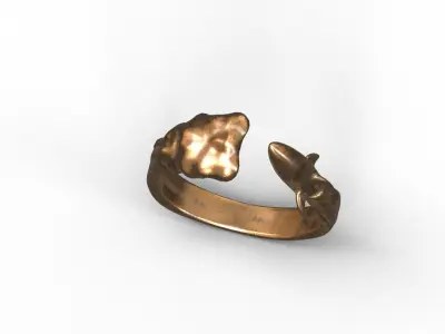 High-Quality 3D Ring Jet Model Low-poly 3D model