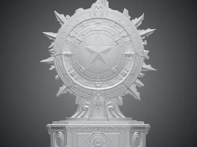 Heroic Shield Medallion  Legendary Star Emblem PM-329 3D print model