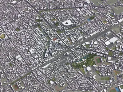 Hsinchu Low-poly 3D model