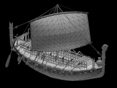 Phoenician Ship 3D model