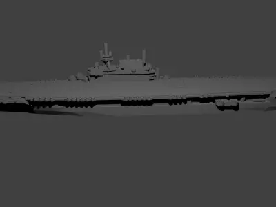 US Yorktown Class Aircraft Carrier 3D print model