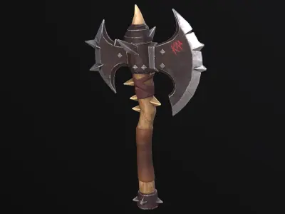 Skullsplitter Low-poly 3D model