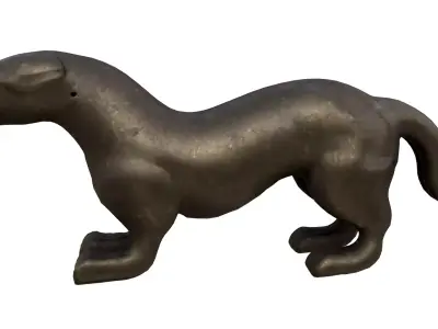 Ancient Chinese Talisman - Tiger Talisman Low-poly 3D model