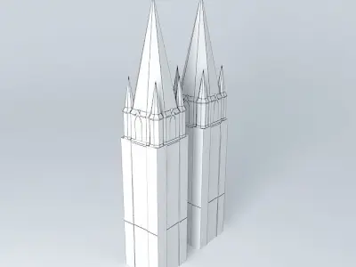 Twin towers Free 3D model