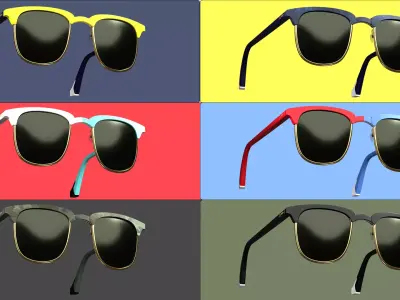Stylish Smart Sunglasses 3D model