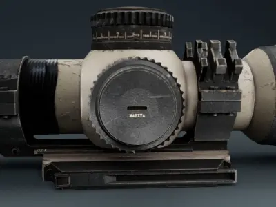 TELESCOPE Free low-poly 3D model