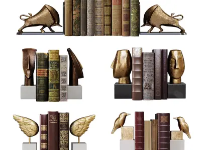  Bookends Collection 01 3D model