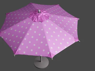 Umbrella Low-poly 3D model purchase