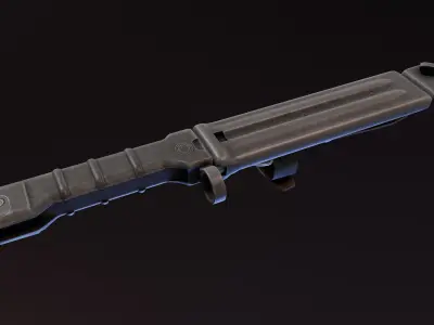 AK74 Bayonet Low-poly 3D model