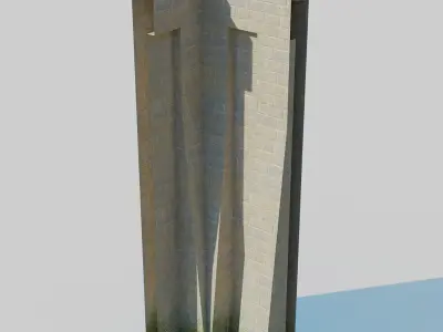 Castle Kit Bash Low-poly 3D model