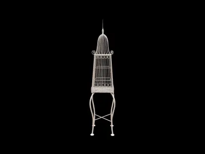 Bird Cage Low-poly 3D model