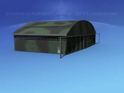Aircraft Hangar 2 3D model