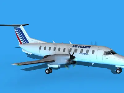 Embraer EMB120 Air France Regional 3D model