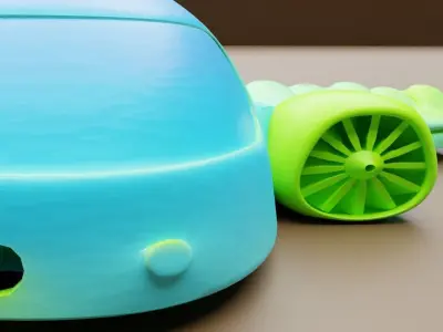 AEROPLAN KEYCHAIN Low-poly 3D model