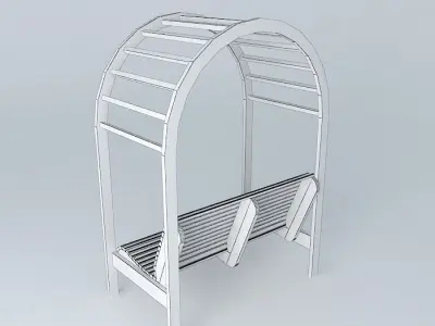 Arbor Bench Free 3D model