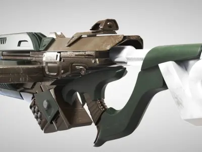 Sci-Fi Weapon 01 Low-poly 3D model