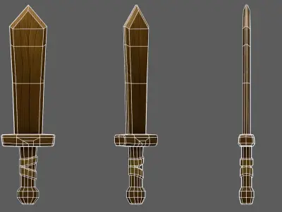 Medieval Sword Set - Game Ready Weapons Low-poly 3D model
