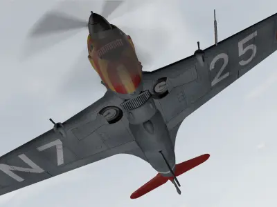 Morane Saulnier Ms-406 C1 3D model