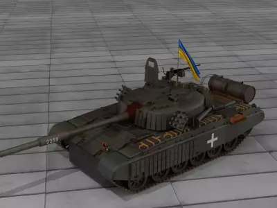 PT 91 Twardy Ukraine Blender 4 3D model