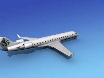 Bombardier CRJ700 Styrian 3D model