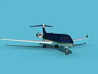 Bombardier Global 7000 V13 3D model