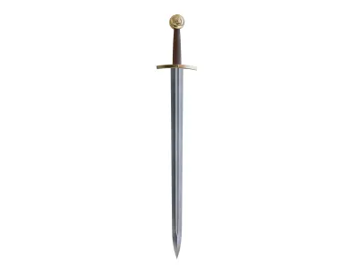 sword medieval Low-poly 3D model purchase