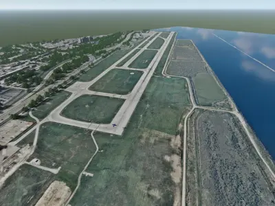 Burke Lakefront Airport 3D model