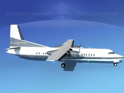 Fokker F-60 Everette Charter 3D model