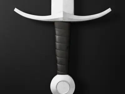 Medieval Sword 04 plus old texture and sheath 3D model