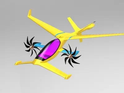 vtol concept Free 3D model