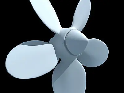 4 Simple Propellers 3D model